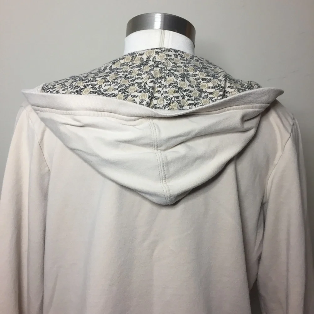 Petite Sophisticate Hoodie Sweatshirt; Low-Neckline; Size Large - Picture 4 of 8